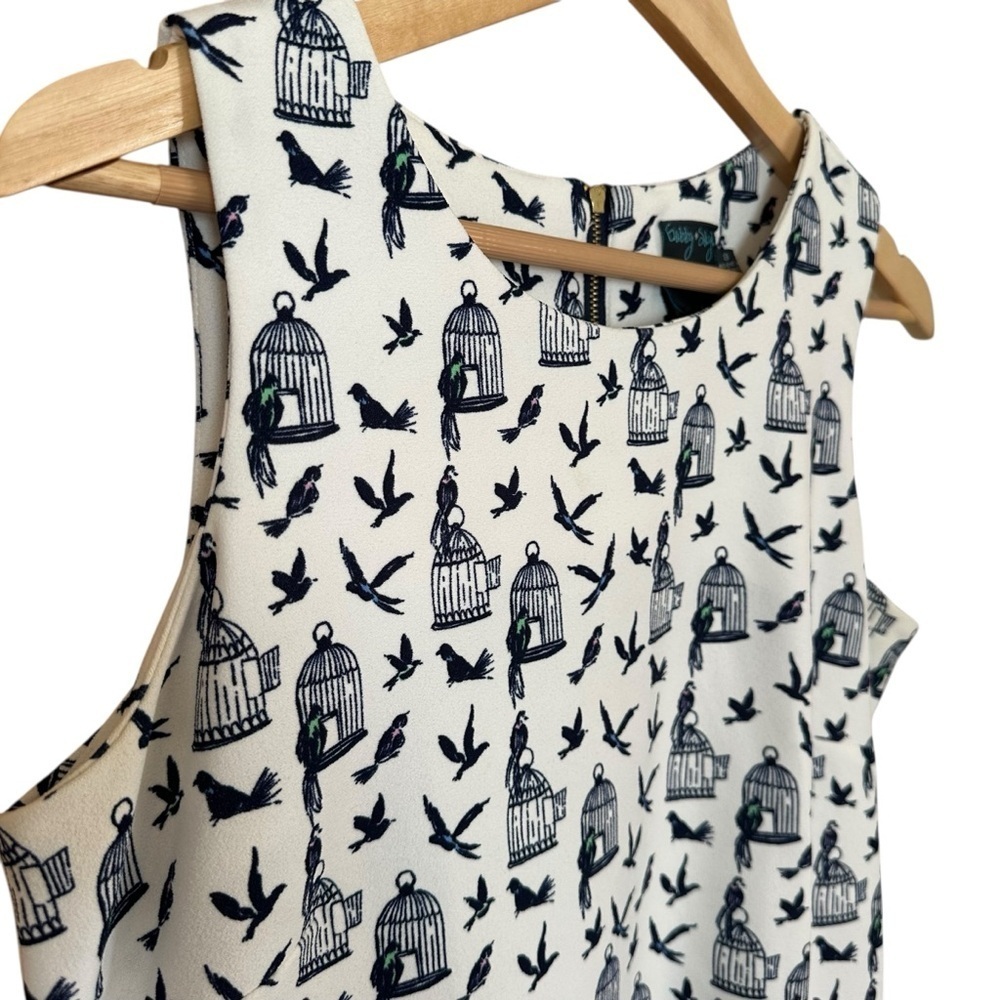 Gabby & Skye Birdcage Print Shift Dress Sz 8 - Picture 6 of 10